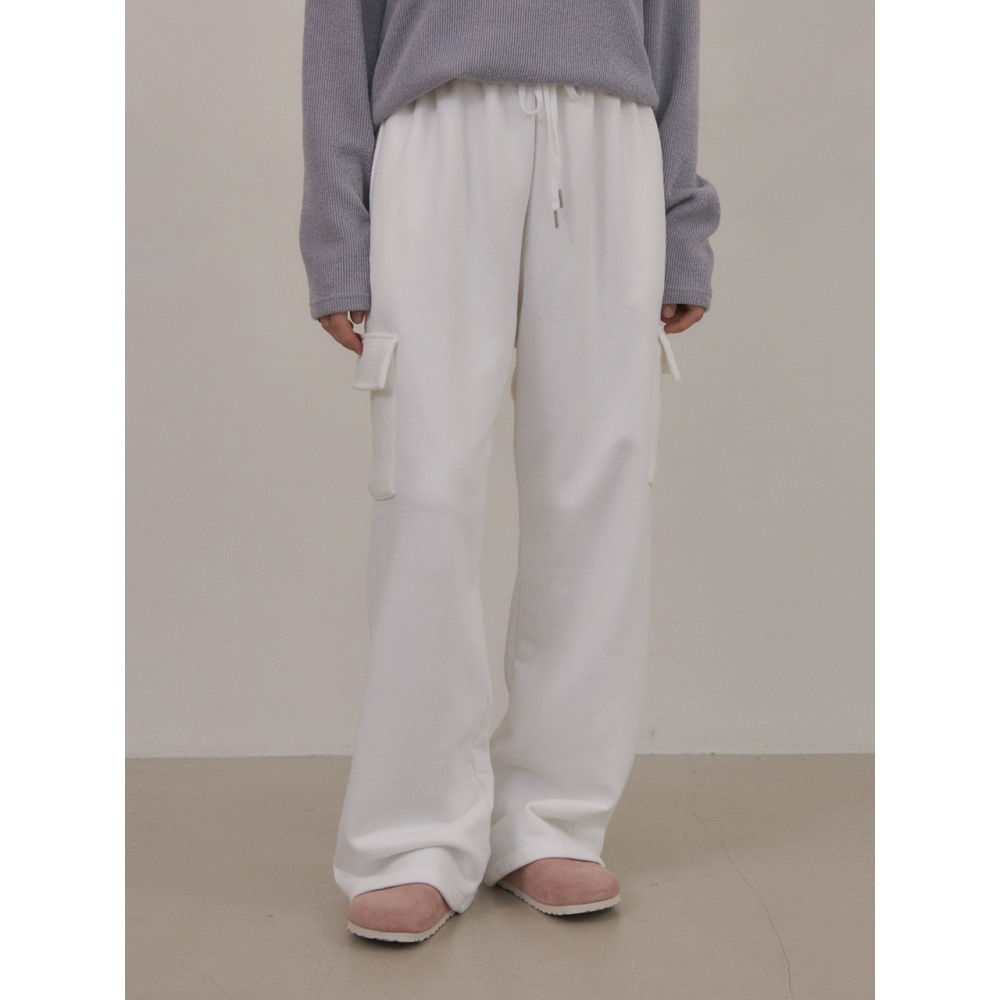 ウェンズデーオアシス W ピグメントカーゴスウェットパンツ (5col)