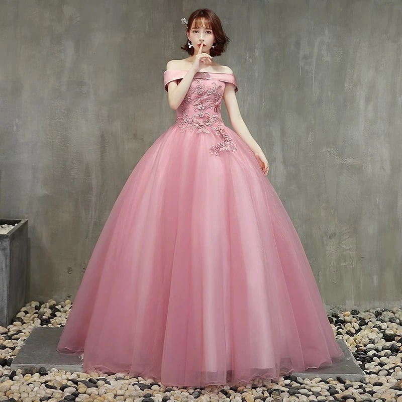 学生の芸術試験のパフォーマンス衣装舞台ソロ歌唱チュチュ年次総会の司会者宴会のイブニングドレス大人のロングドレス