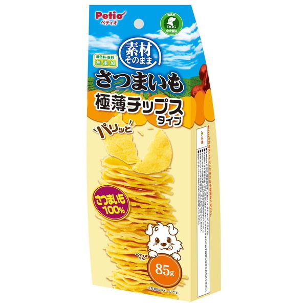 ペティオ 素材そのまま さつまいも パリッと 極薄チップスタイプ 85g