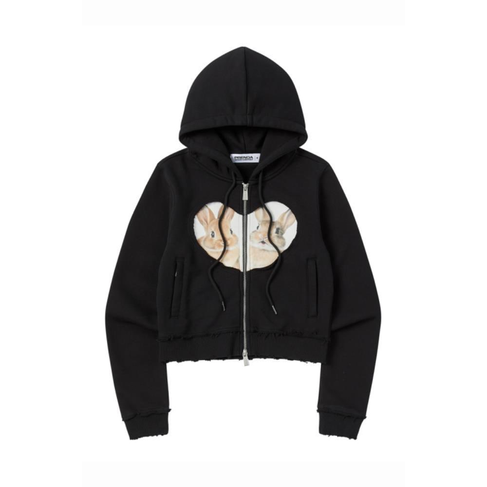 PRENDA BABY RABBIT HOOD ZIPUP BLACK PRTVSSHZ07WC6 7,629円