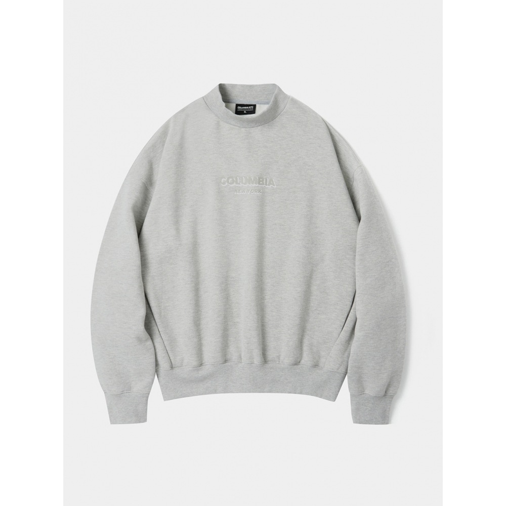 コロンビア大学 B S NY モックネック H フリーススウェットシャツ M グレー
