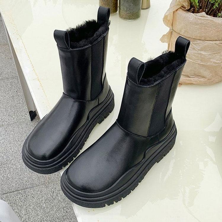 牛革 ムートンブーツ ショートブーツ レディース 冬靴 マーティンブーツ 防滑 ふわふわ オシャレ 軽量 美脚 暖かい 撥水加工