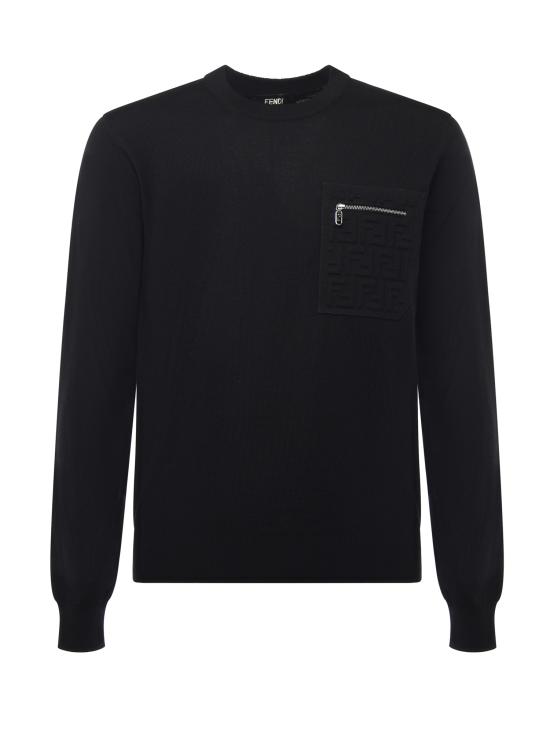 FENDI Men Sweater FZE035 ATMOF0QA1 Black