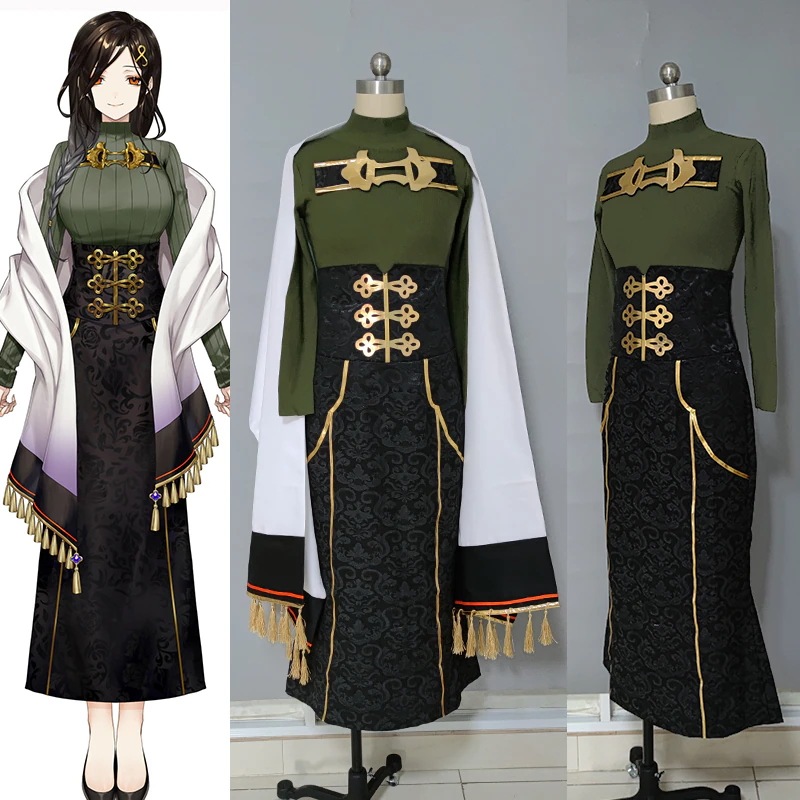 VTuber バーチャルライバー にじさんじ 白雪巴 しらゆき ともえ コスプレ衣装 コスチューム ハロウィン 変装 仮装