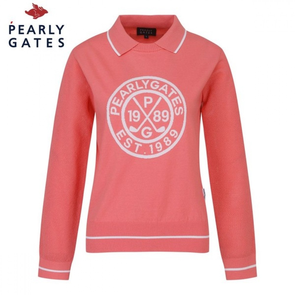 (パリゲイツ) 女性用メッシュスリーブロゴカラーニット