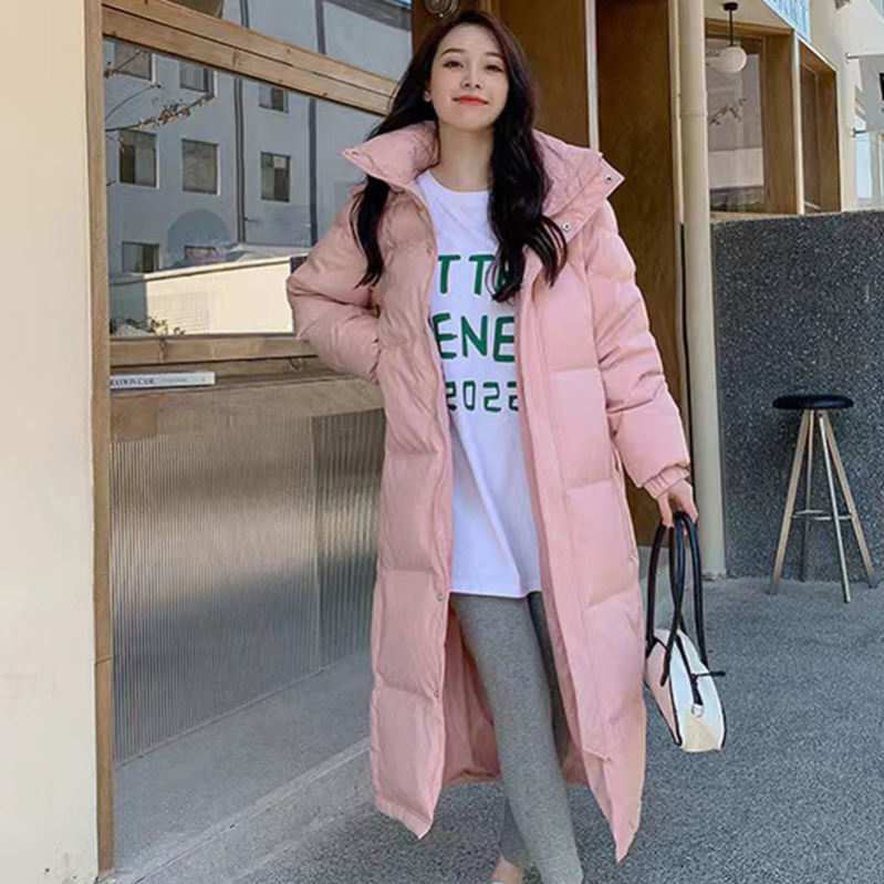 ダウンジャケット レディース 厚手 ダウンコート ベンチコートダウンジャケットフード付き 無地 ロング ジップアップ フード付き ロングコート ダウンパーカー インナーダウンコート カジュアル 保温