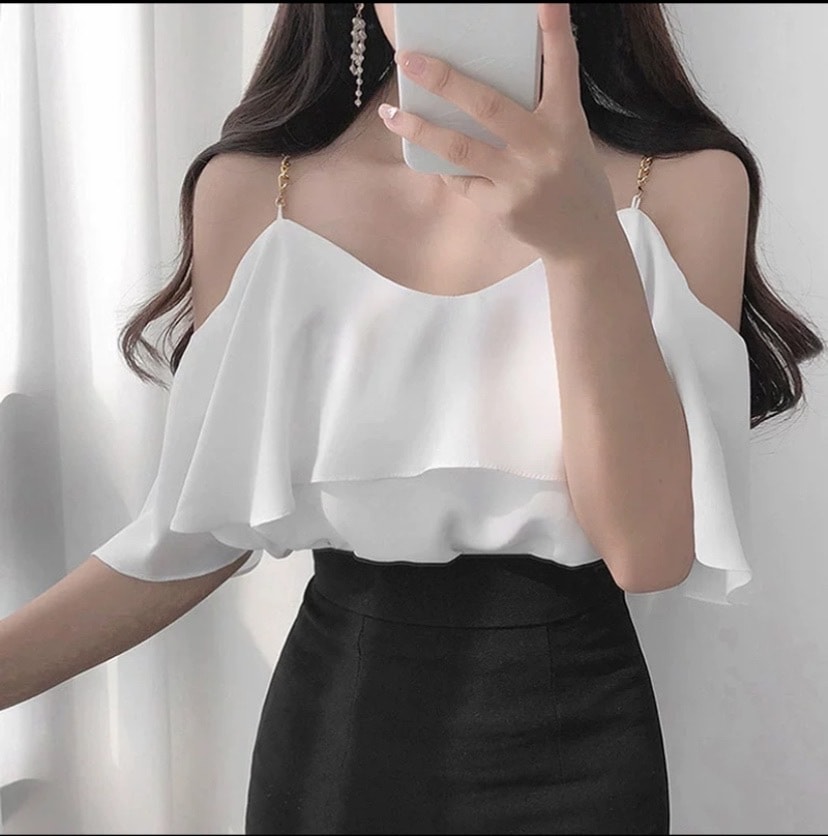 レディース トップス カットソー キャミソール インナー ノースリーブ フレア プリーツ シフォン フリル かわいい 大人可愛い きれいめ シンプル カジュアル 上品 おしゃれ こなれ感 ガーリー