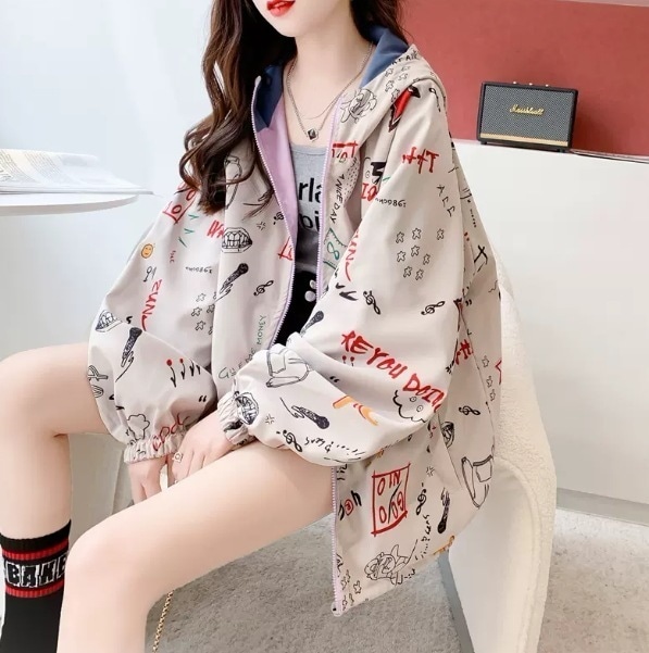 アウター ブルゾン 袖あり 長袖 ドロップショルダー ボリュームスリーブ 襟なし デザイン オーバーサイズ ビッグシルエット 美ライン ニュアンス ファスナー 前開き フード付き カラバリ リラックス 5,403円