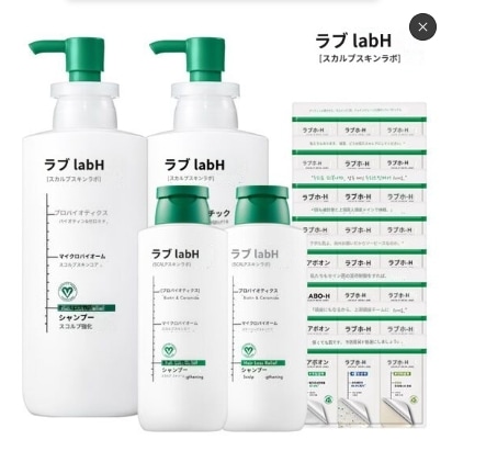 ラボエイチ脱毛症状緩和シャンプー頭皮強化SET
