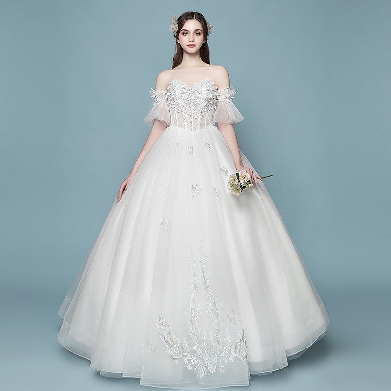 ウエディングドレス 安い ロングドレス マタニティドレス 結婚式 二次会 エンパイア お呼ばれ ブライダル 花嫁 大きいサイズ 妊婦可