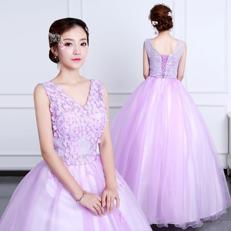 ウェディングドレス カラードレス 演奏会 安い パーティードレス 披露宴 二次会 ロングドレス 発表