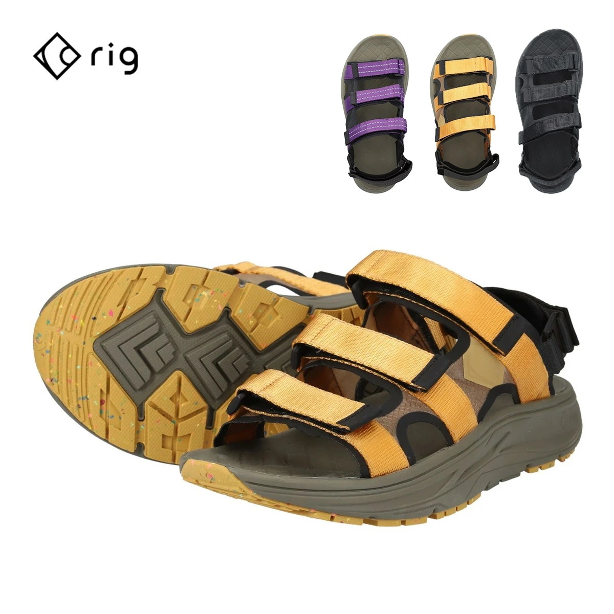 サンダル リグ リカバリーサンダル rig kuvaa 2.0 クーバ リカバリーサンダル ストラップサンダル クッション 反発 疲労軽減 衝撃吸収 快適 ユニセックス アウトドア キャンプ