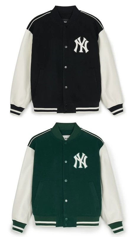 3AJPV0151 正規品保証 関税負担なし韓国限定販売 冬の新商品 男女共用ウール ベーシック バーシティージャケット ニューヨーク ヤンキース