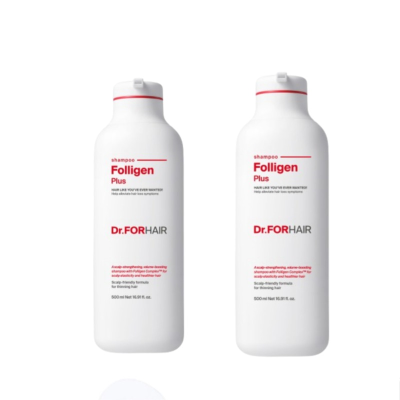 ドクターフォーヘア ポリジェン プラス シャンプー 500ml x 2個/脱毛緩和