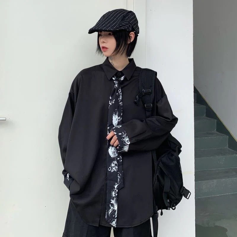 大人気秋！ペアルックハンサムシャツメンズトレンドレディースシャツ長袖dk制服メンズデザイン感ドレープ感たっぷりシャツ韓ファッション冷淡風 62,009円