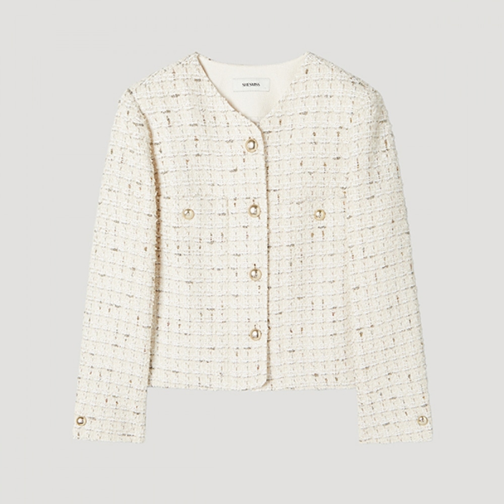 (シーズミス) カラーグリッターツイードジャケット_SWWJKP11080_CR