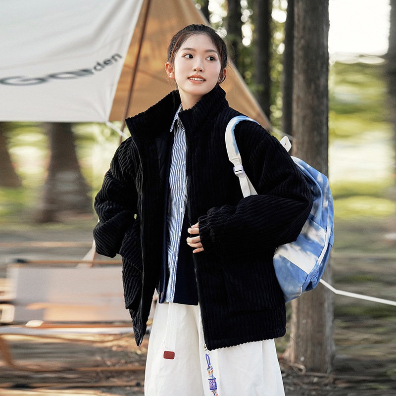 大人気 上品 中綿コート レディース 中綿 ミリタリー アウター 無地 コーデュロイ 厚手 防風 防寒 暖かい 通勤 通学 お洒落 秋冬 冬服