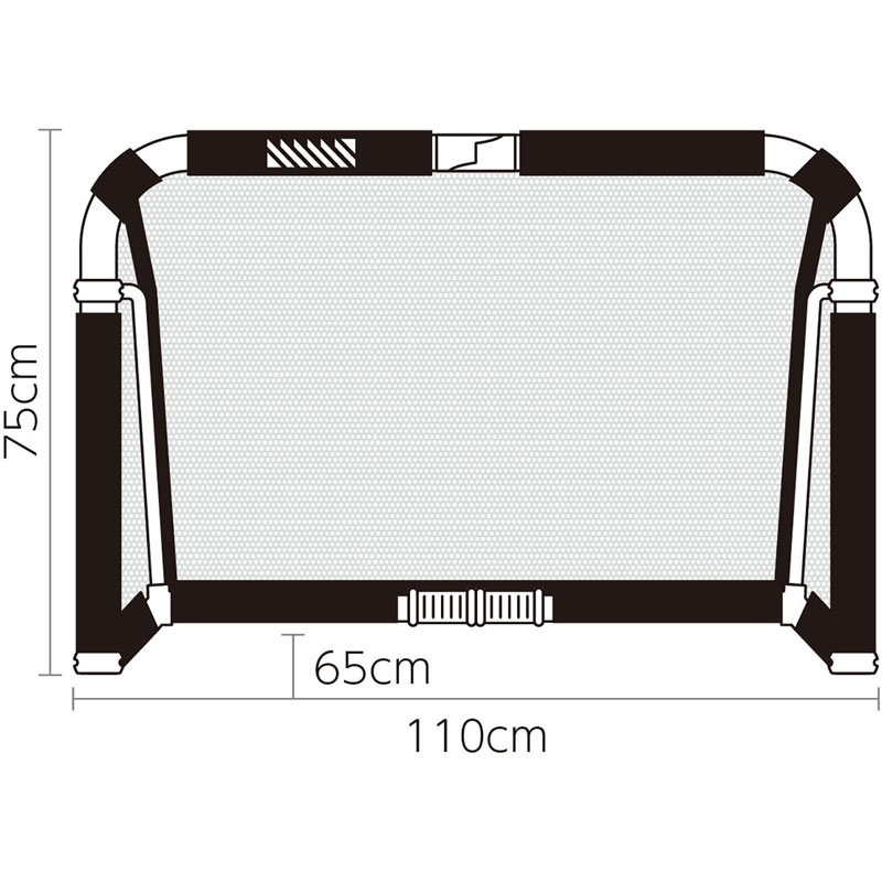 footballgear フットボールギア クレイジーゴールミディアム110×75 サッカー ゴール mgx1175-wht