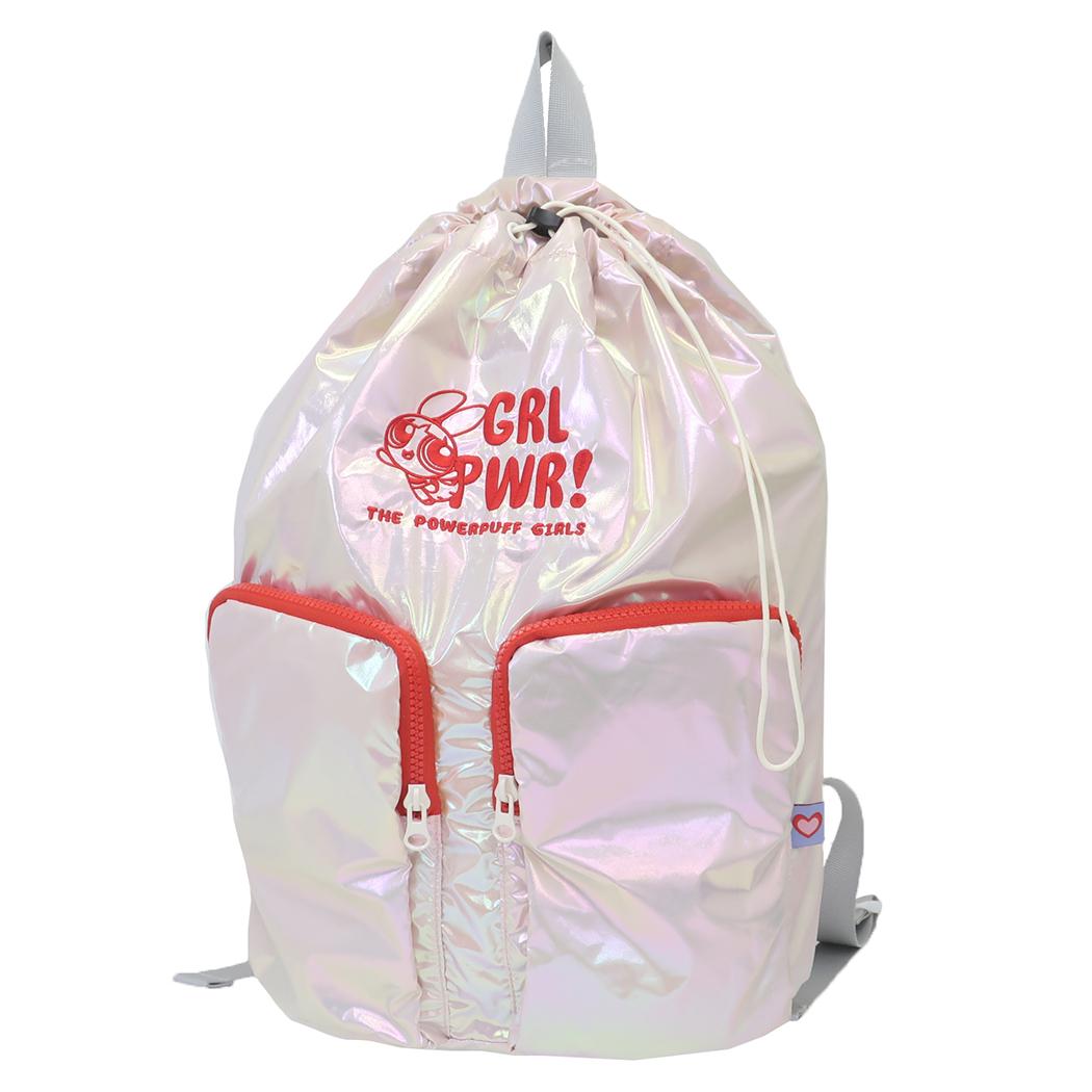 パワーパフガールズ デイパック 巾着リュック ブロッサム キャラクター グッズ