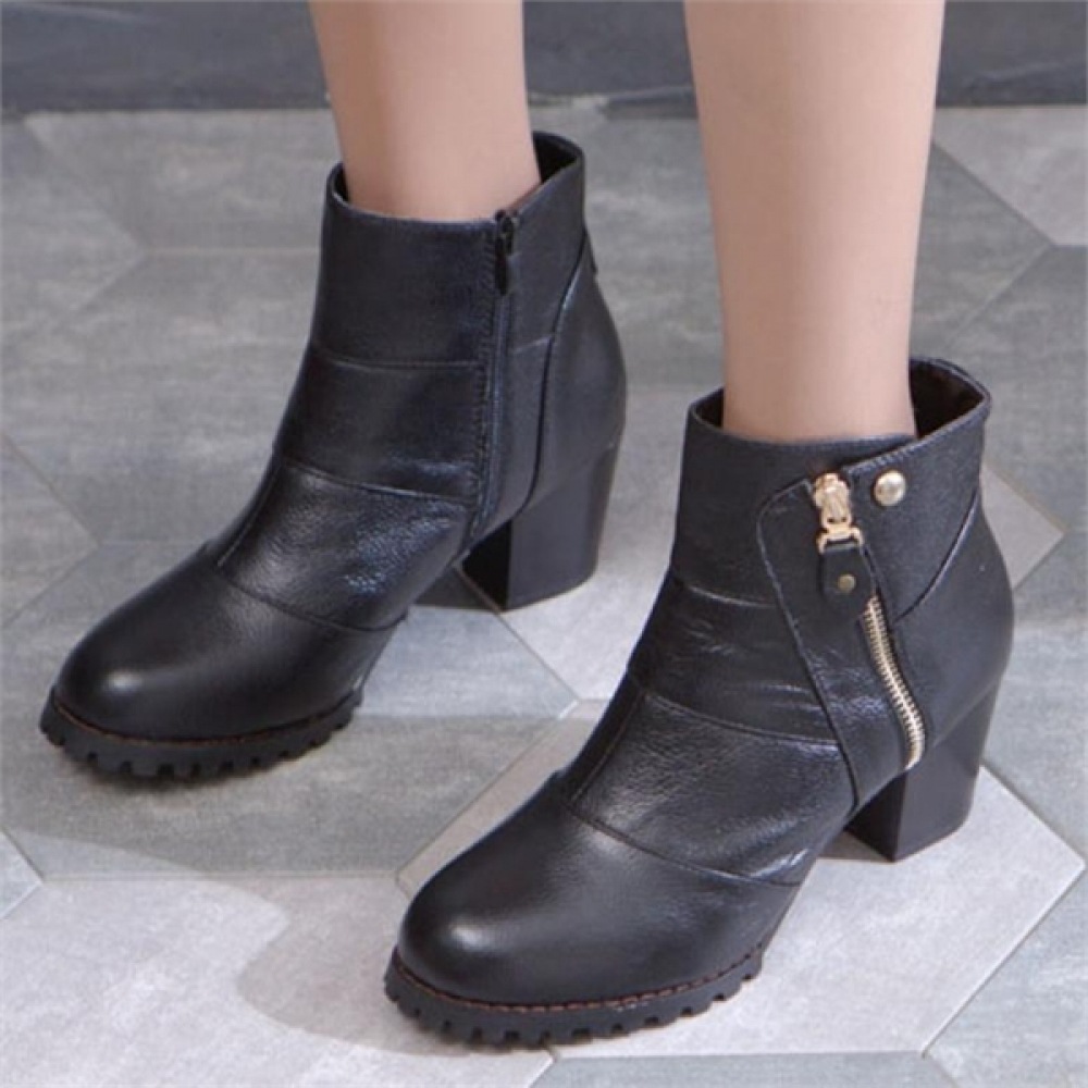 (ニナスパリ) サイドジップアンクルウォーカー6.5 cm (9J665)