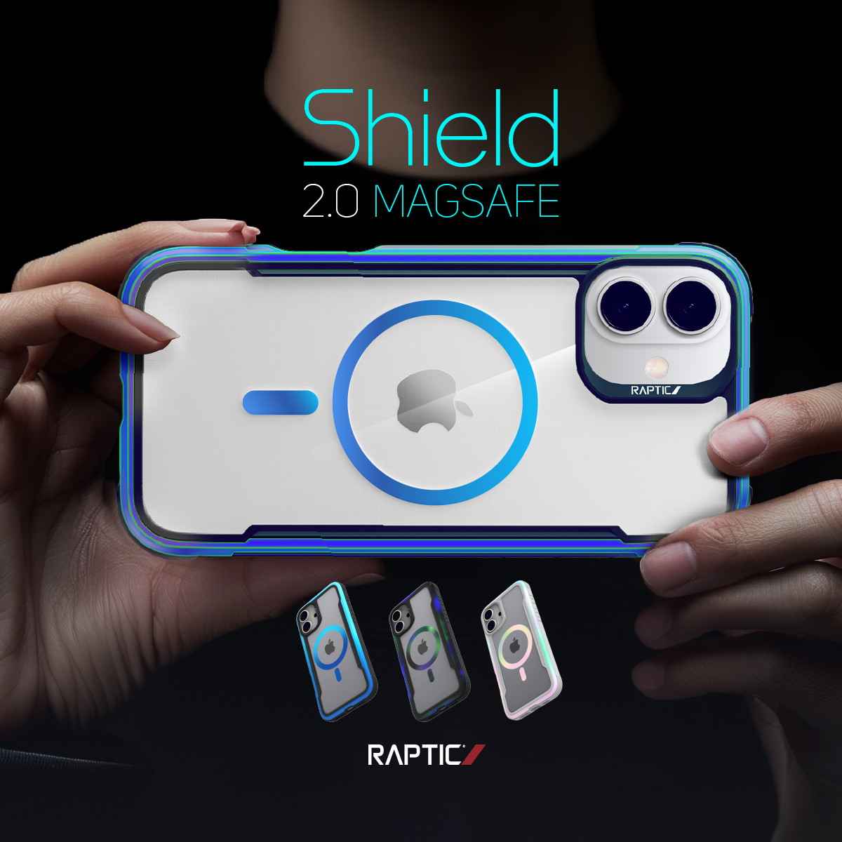 iPhone 16 Plus 対応 ケース クリア 耐衝撃 米軍MIL規格 スマホケース グラデーション フレーム 透明 スマホカバー Shield 2.0 MagSafe 5,933円