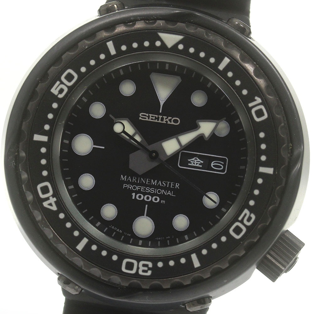 セイコー SEIKO 7C46-0AA0/SBBN013 プロスペックス マリーンマスター デイデイト クォーツ メンズ 良品 保証書付き_844564【中古】
