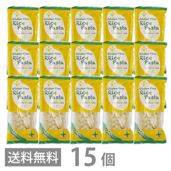 （賞味期限26年2月28日～）PLUS グルテンフリー ライスパスタ パッケリ 60g ×15 白米 小麦不使用 米粉麺 乾麺 国産