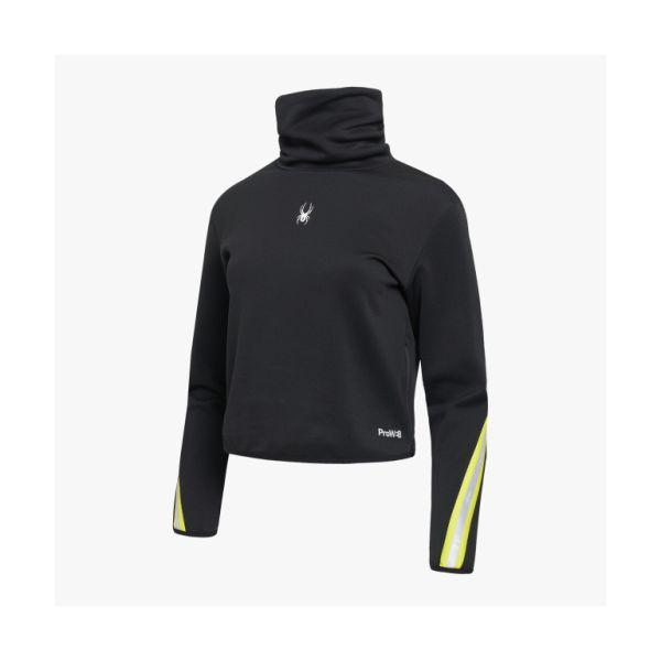 女性ランニングロゴテーピングハイネックTシャツSPGWCNRL282WBLK 659479