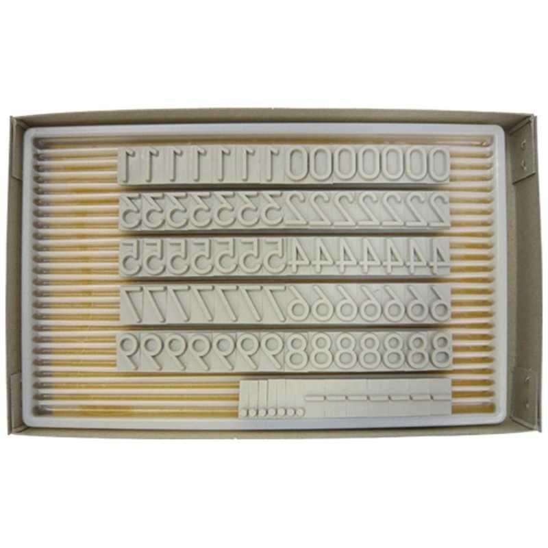 山崎産業　テクノマーク 活字YC-10(数字セット)　K526