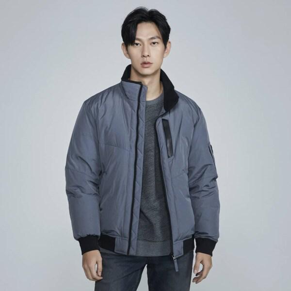 男性ナイロン切り替えディテールダウンジャンパー(B224DW320P)