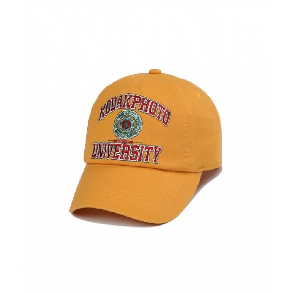 KODAK (コダック) オーバーフィットコダカラーボールキャップイエロー