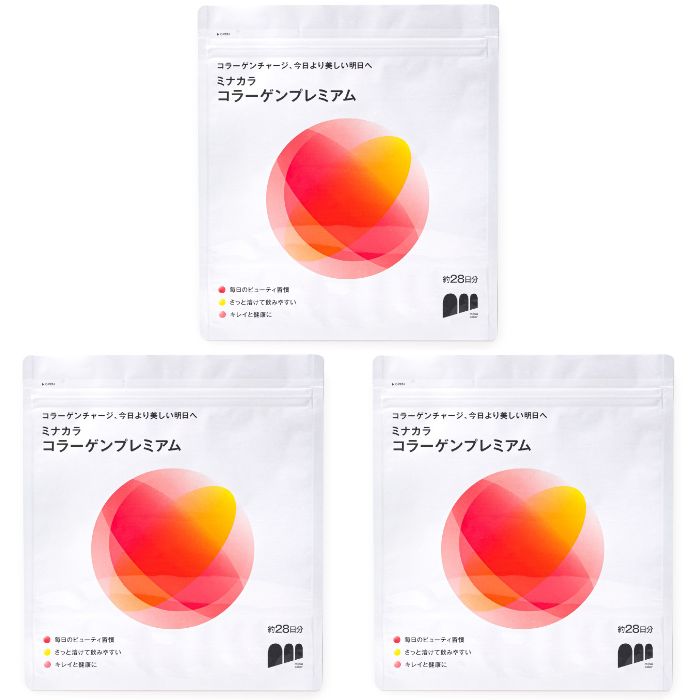 ミナカラ コラーゲンプレミアム 196g 28日分 ×3個セット