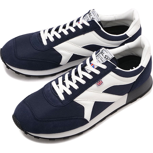 ウォルシュ WALSH スニーカー トルネード-T [TOR24470] メンズ・レディース 靴 英国製 クラシック レトロランニングシューズ NAVY/WHITE 正規取扱店 21,681円