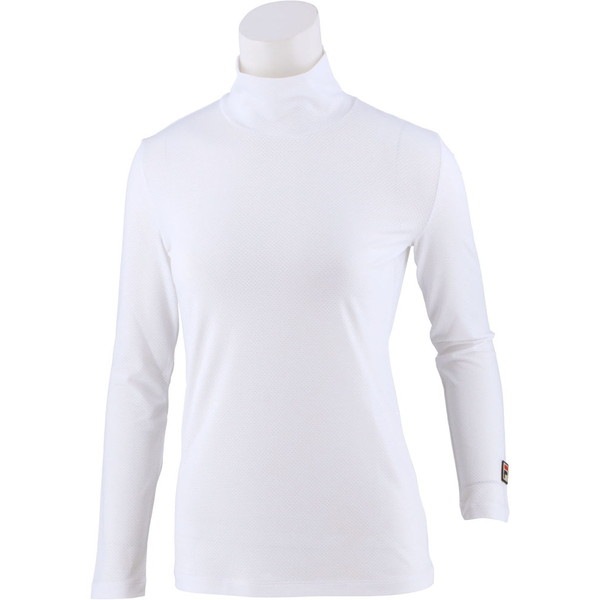 FILA フィラ ウィメンズ Wメッシュハイネックロングスリーブシャツ テニス Tシャツ VL8032-01 レディース