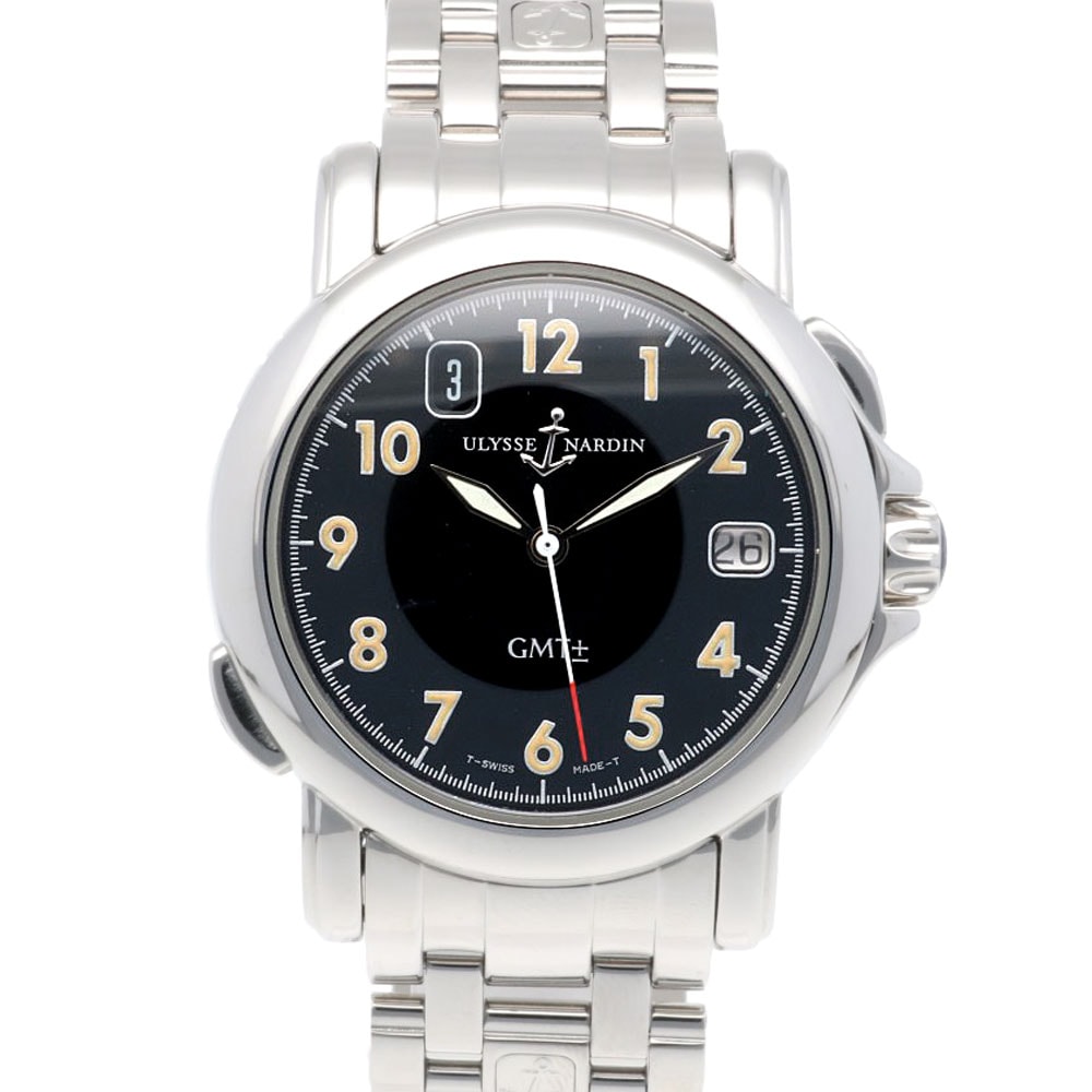 ユリス・ナルダン サンマルコ GMT 腕時計 ステンレススチール N2612 自動巻き 1年保証 Ulysse Nardin 中古