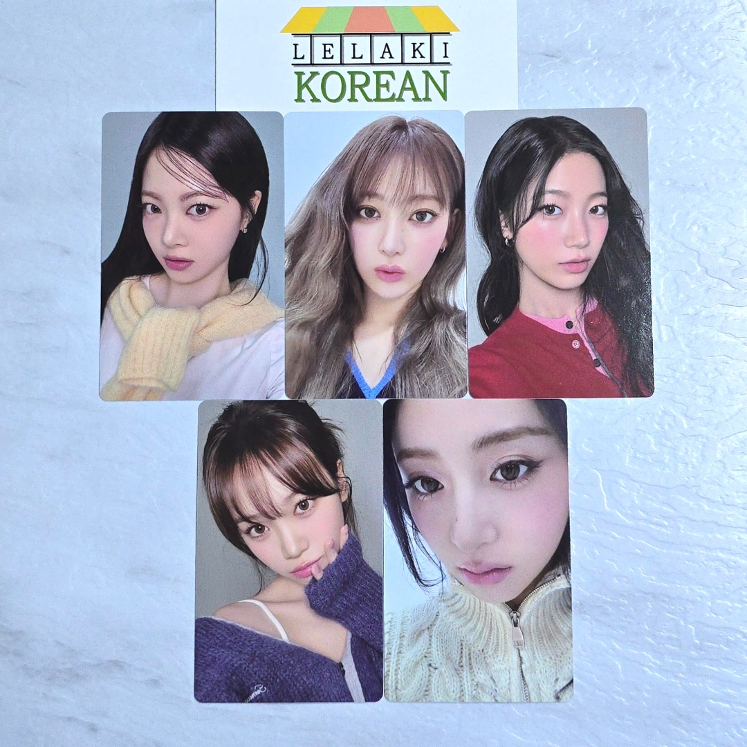 [ONLY 特典] 公式 LE SSERAFIM HOT 特典 weverse tincase POB Photocard 5ea SET [ 5th mini album HOT ]