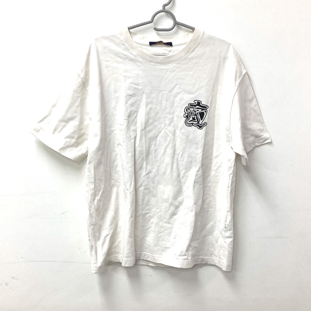 半袖Tシャツ ロゴ LVスモーク プリンテッド アパレル 半袖 トップス コットン ホワイト