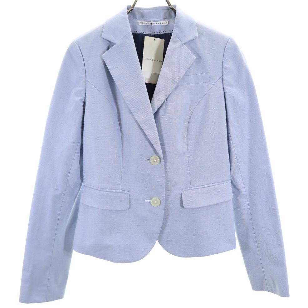 未使用 長袖 テーラードジャケット 4 ブルー タグ付き レディース