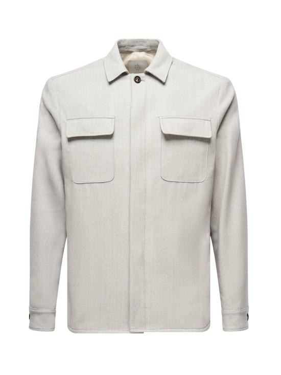 ELEVENTY Men Shirts L70GIAJ17TES0L065 13 LIGHT MELANGE GRAY