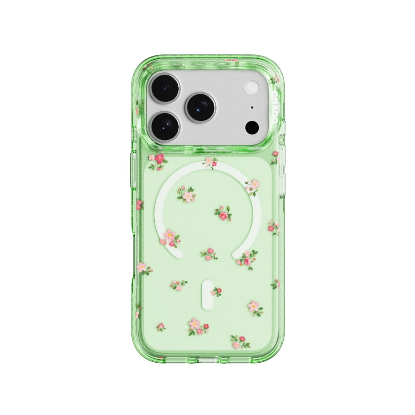 【GRAGG】 MAGSAFE LAYERS FRAME CASE CLEAR GREEN - SOFT BLOOM 正規品