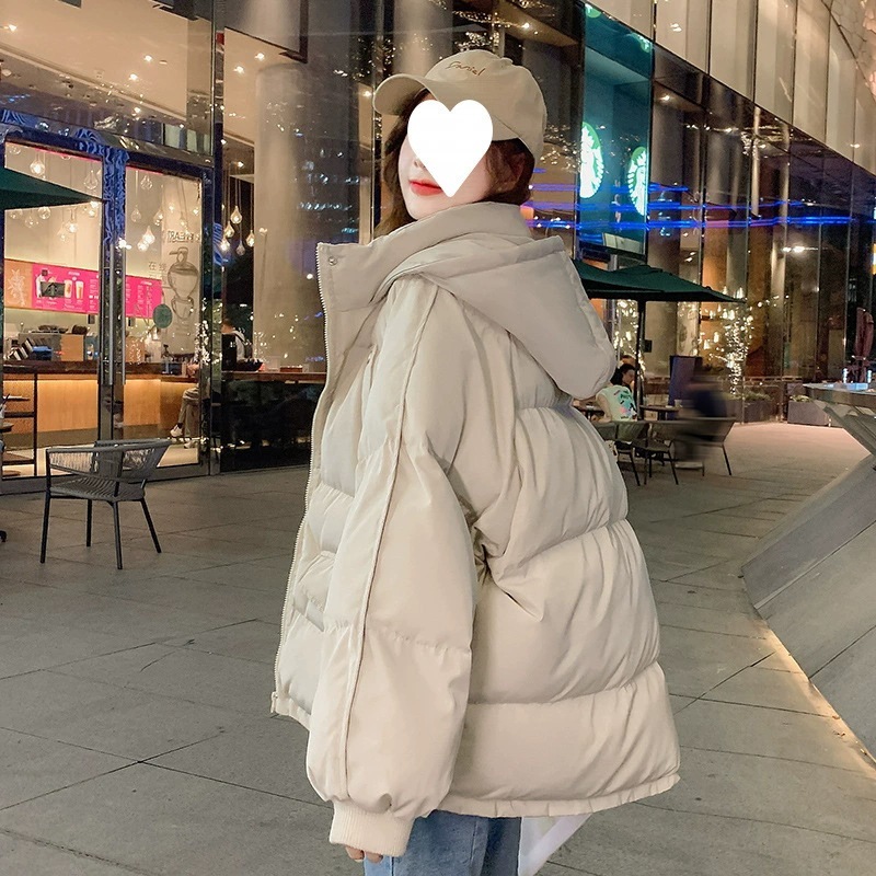 中綿ベンチコート レディース 冬 フード付き 大きいサイズ ハーフ 防寒 軽量 温かい