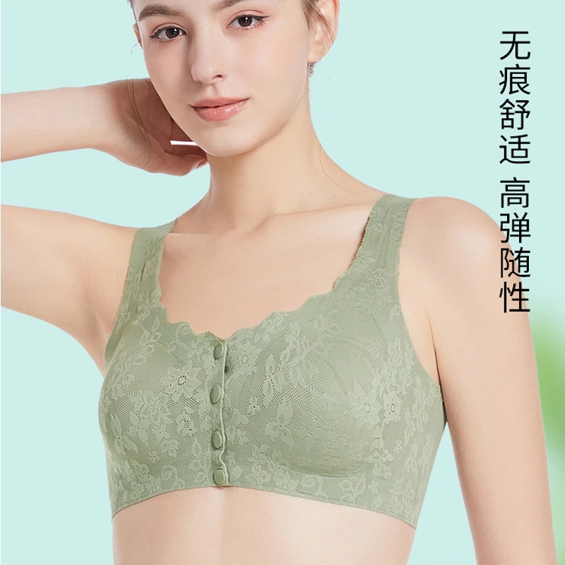 乳房切除手術後の女性用補綴ブラジャー特別なシリコンフロントバックル下着薄い夏偽胸パッド偽胸