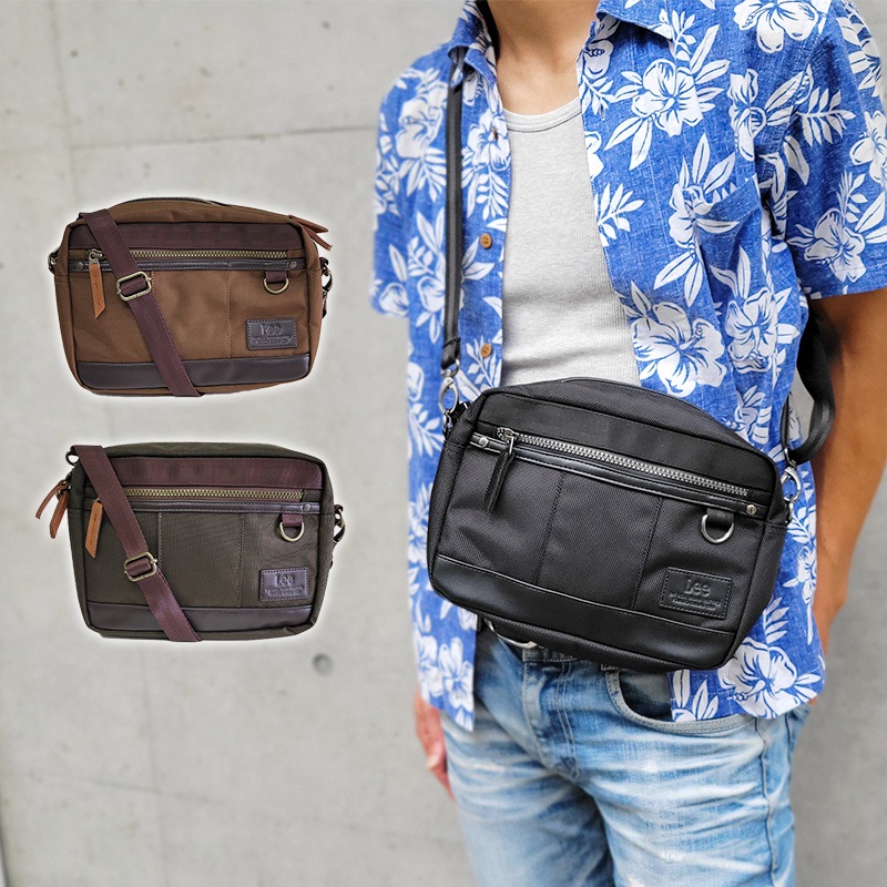 スクエア ショルダーバッグ サブバッグ 斜め掛け 横型 コンパクト 軽量