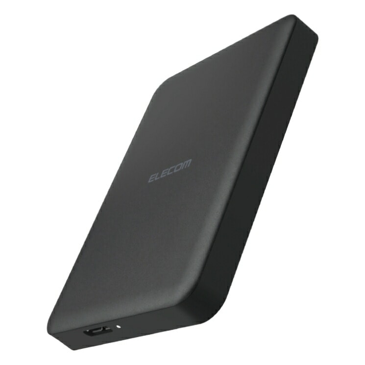 エレコム テレビ録画 外付けHDD ポータブル 2.5インチ 1TB 静音ファンレス USB 3.2 Gen1(5Gbps) REGZA/AQUOS/BRAVIA等接続可 持ち歩きに便利 ブラック E