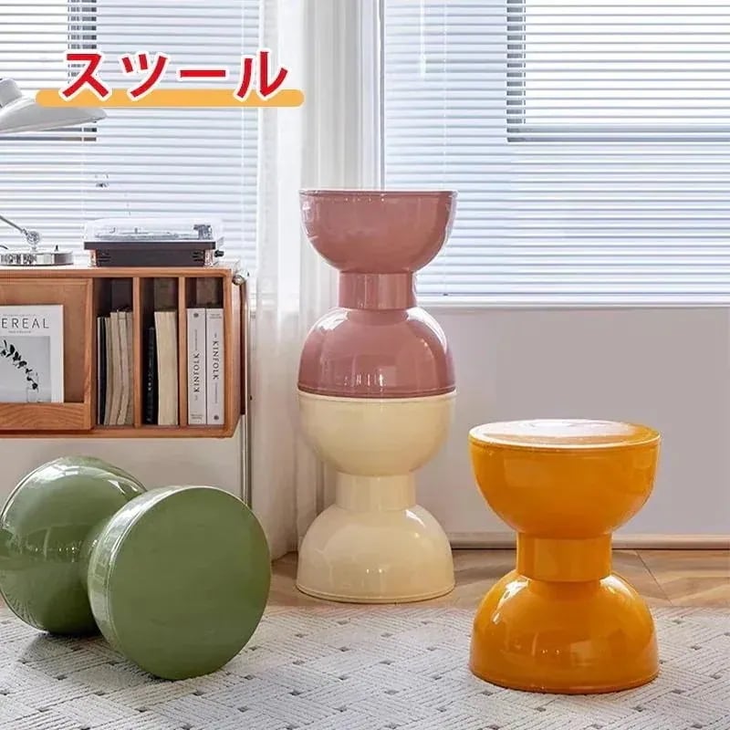 Qoo10-スツール オットマン おしゃれ デスクチェア 白 ホワイト チェアー イス 椅子 丸椅子 子供 ダイニングチェア サイドテーブル 腰掛け 丸形 おしゃれ 軽量591