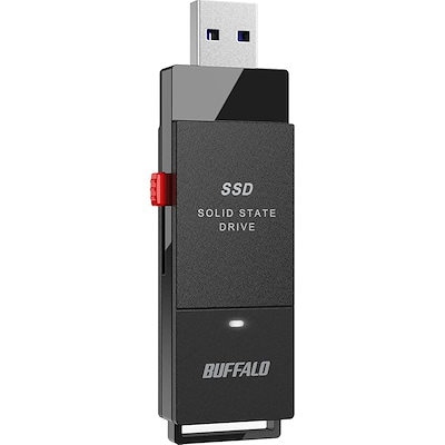 他サイト： 【即納】【Amazon.co.jp限定】バッファロー SSD 外付け 500GB 超小型 コンパクト ポータブル PS5/PS4対応(メーカー動作確認済) USB3.2Gen1 ブラック SSD-PUの商品画像