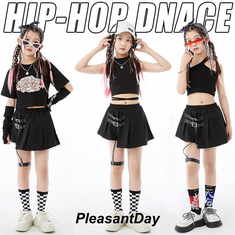 キッズ ダンス 衣装 ヒップホップ へそ出し トップス セットアップ 赤 カーゴパンツ チアガール衣装 長袖 tシャツ チアダンス 韓国 女の子 ジャズダンス ガールキッ