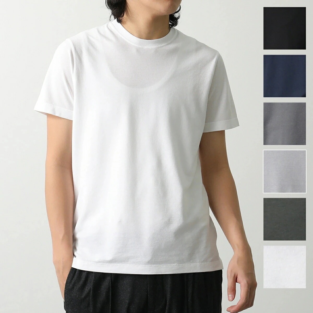 ZANONE ザノーネ Tシャツ 815194 ZG380 メンズ アイスコットン スリムフィット アンダーウェア クルーネック 半袖 カラー8色