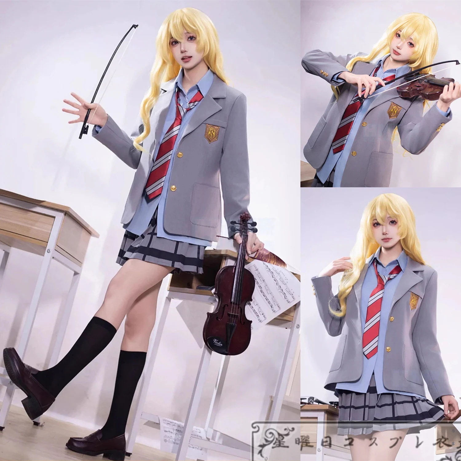 新品四月は君の嘘 宮園 かをり コスプレ衣装 コスチューム品質良い 店舗お勧め