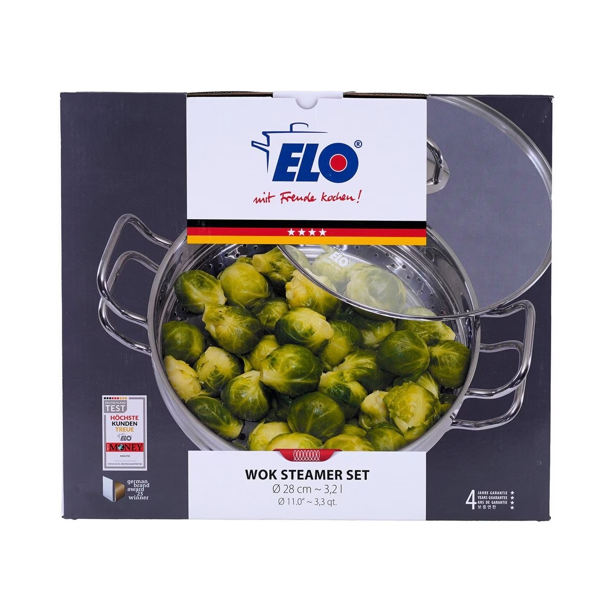 ELO STS304 IH 誘導ポット スチーマー 28cm 6,740円